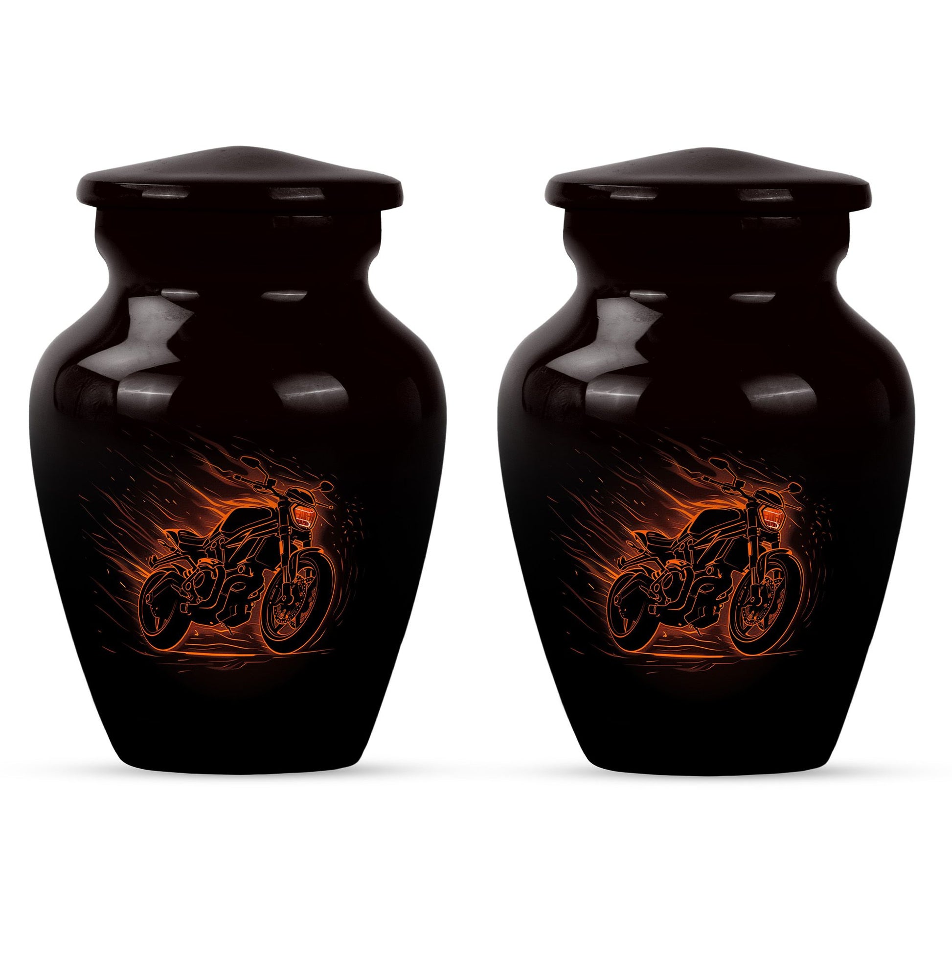 Motorcycle Theme 3 Inch Keepsake Pack of 2
