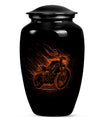Motorcycle Theme Large Urn 10 Inch
