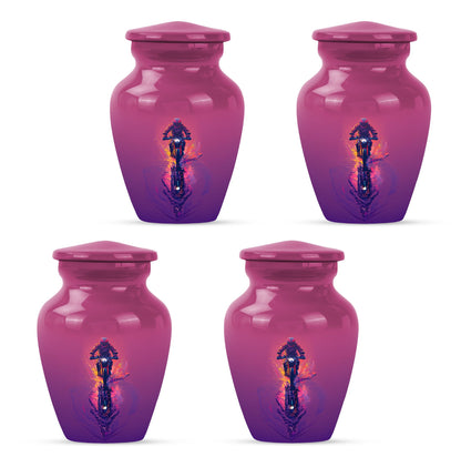 Motorcycle Theme 3 Inch Keepsake Pack of 4