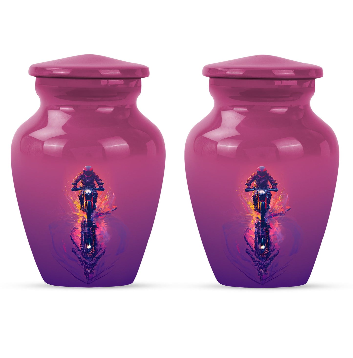 Motorcycle Theme 3 Inch Keepsake Pack of 2
