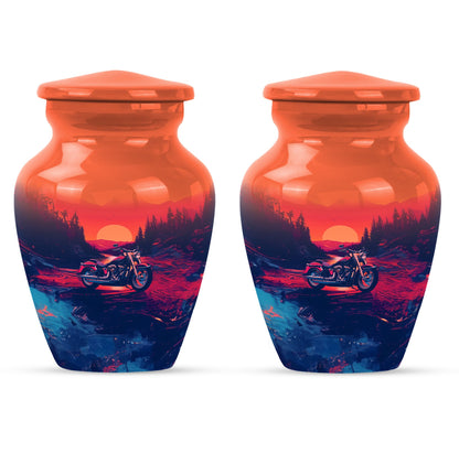 Motorcycle Theme 3 Inch Keepsake Pack of 2