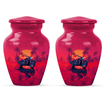 Motorcycle Theme 3 Inch Keepsake Pack of 2