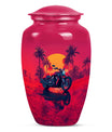 Motorcycle Theme Large Urn 10 Inch