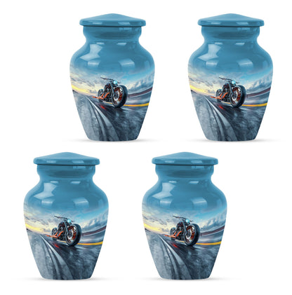 Motorcycle Theme 3 Inch Keepsake Pack of 4