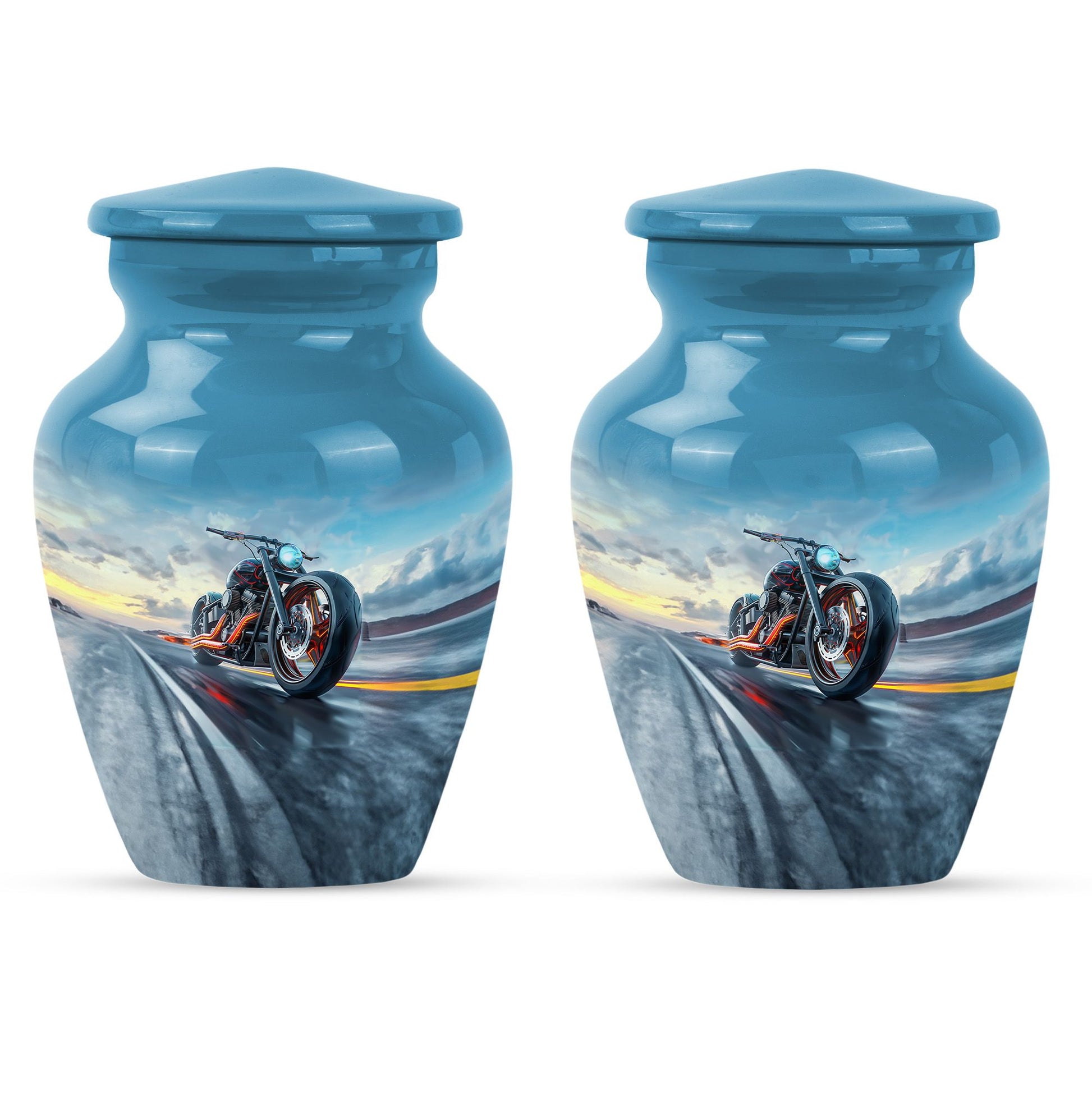 Motorcycle Theme 3 Inch Keepsake Pack of 2