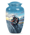 Motorcycle Theme Large Urn 10 Inch