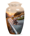 Motorcycle Theme Large Urn 10 Inch