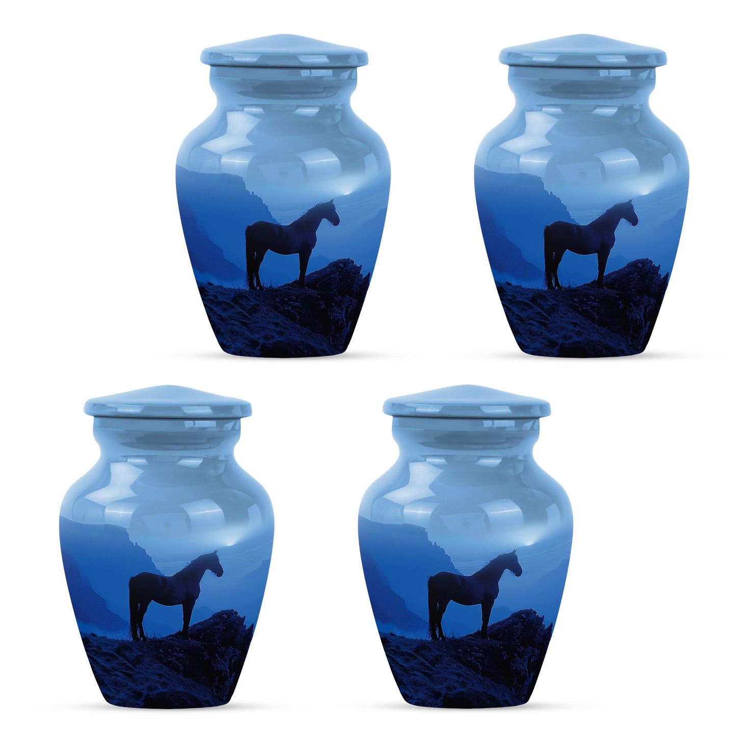 Horse Theme 3 Inch Keepsake Pack of 4