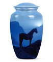 Horse Theme Large Urn 10 Inch