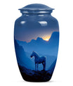 Horse Theme Large Urn 10 Inch
