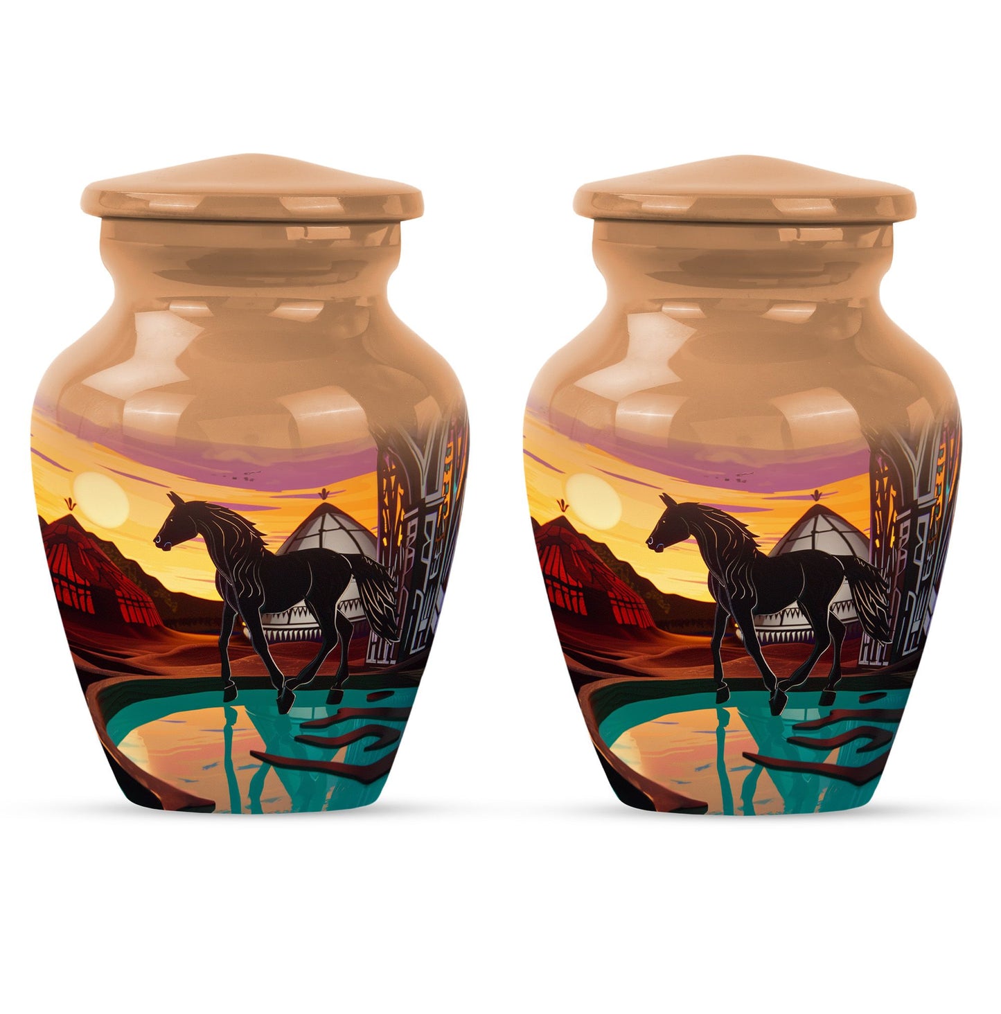 Horse Theme 3 Inch Keepsake Pack of 2