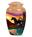 Horse Theme Large Urn 10 Inch