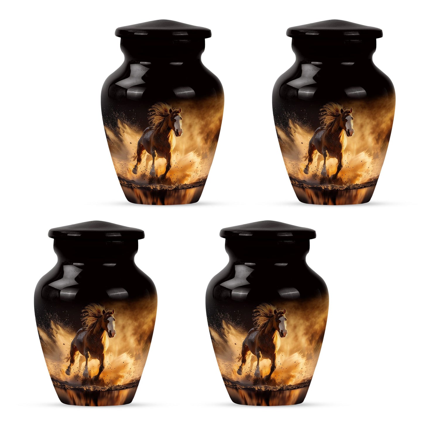 Horse Theme 3 Inch Keepsake Pack of 4