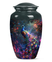 Peacock Theme Large Urn 10 Inch