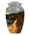 Peacock Theme Large Urn 10 Inch