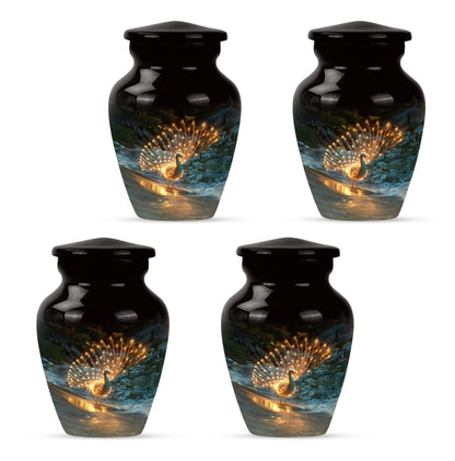 Peacock Theme 3 Inch Keepsake Pack of 4