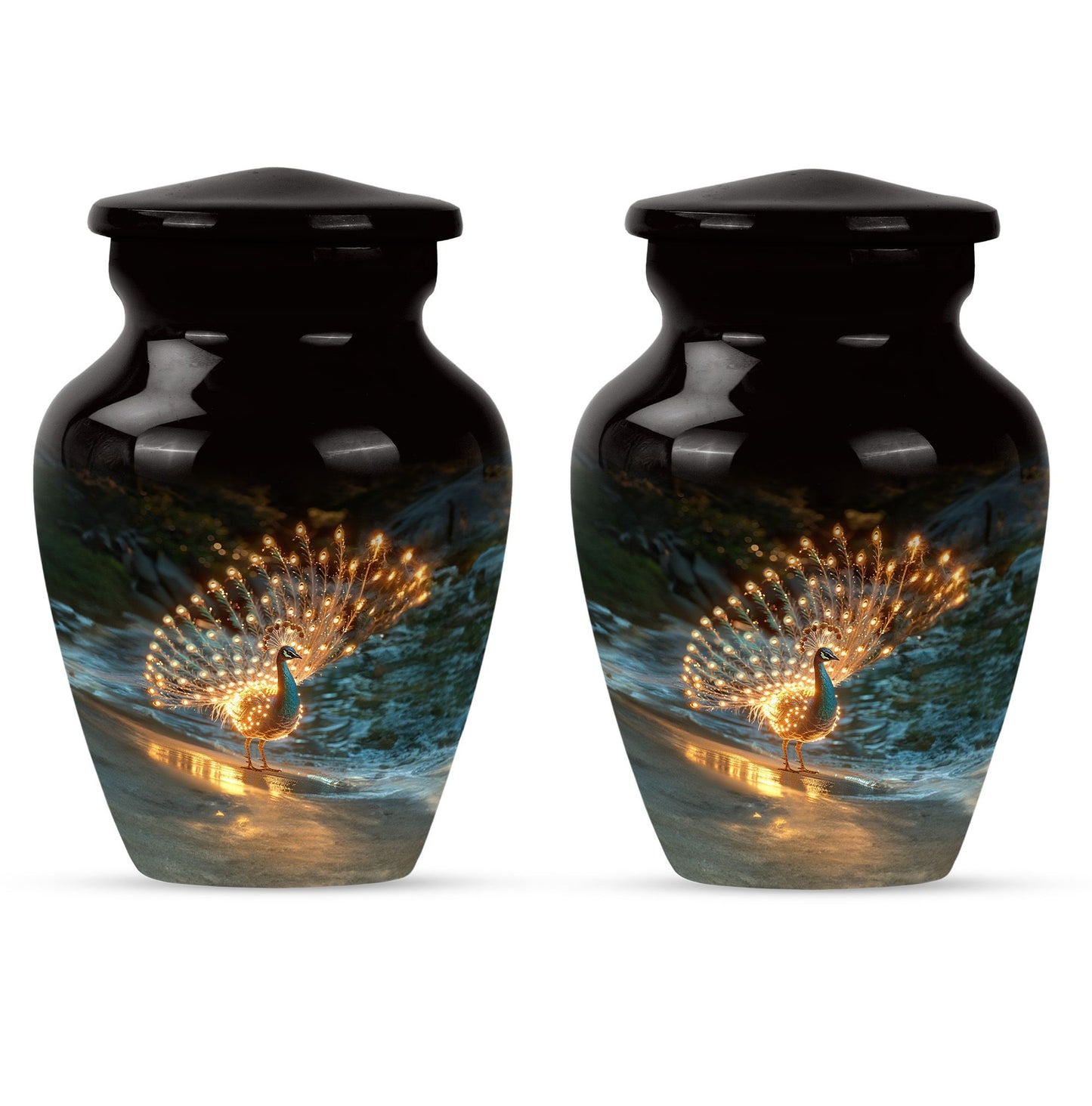 Peacock Theme 3 Inch Keepsake Pack of 2