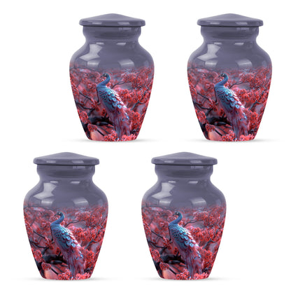 Peacock Theme 3 Inch Keepsake Pack of 4