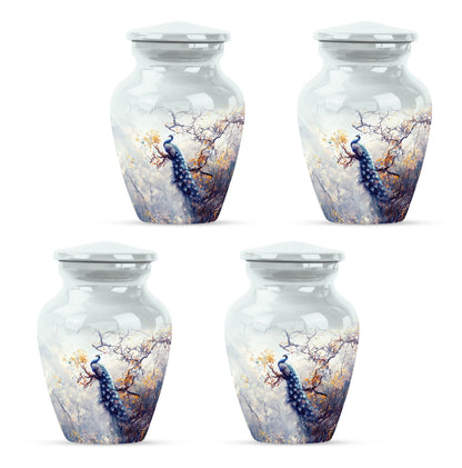 Peacock Theme 3 Inch Keepsake Pack of 4
