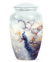 Peacock Theme Large Urn 10 Inch
