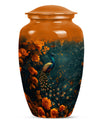 Peacock Theme Large Urn 10 Inch