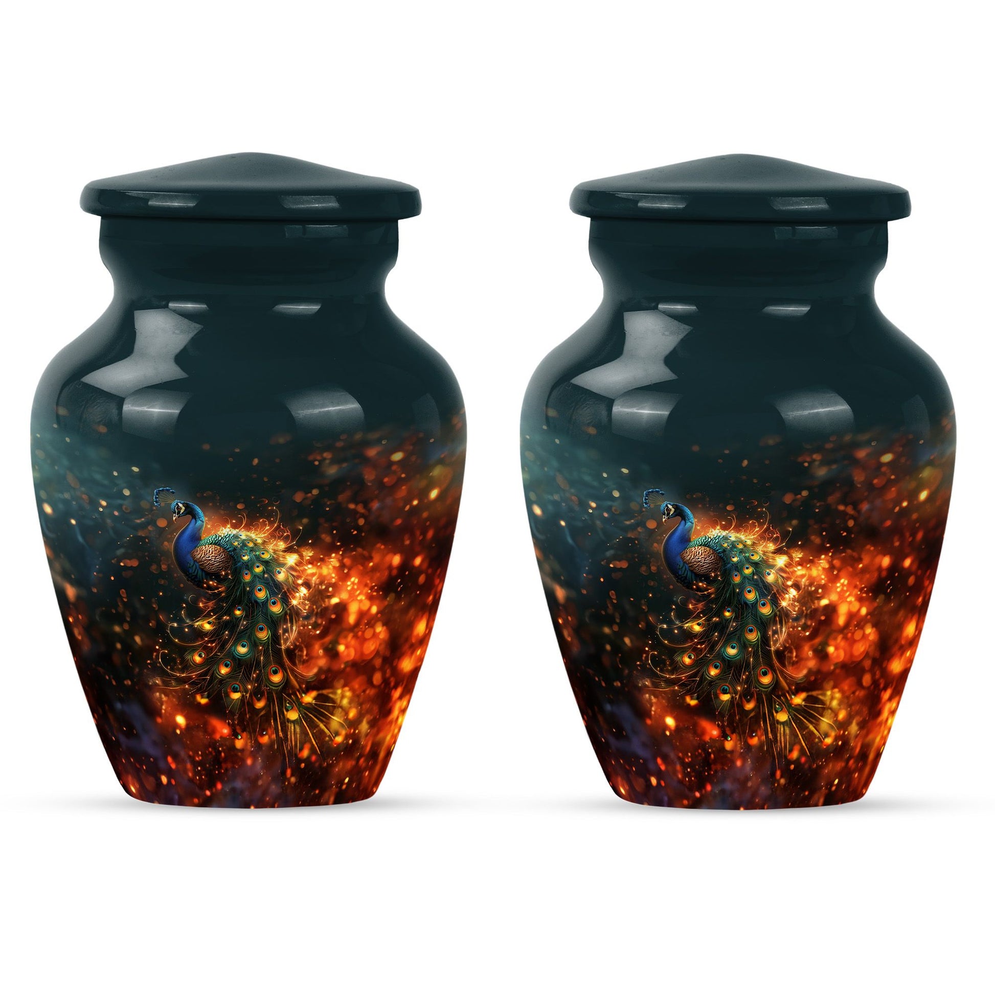 Peacock Theme 3 Inch Keepsake Pack of 2