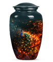 Peacock Theme Large Urn 10 Inch