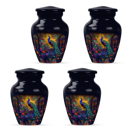 Peacock Theme 3 Inch Keepsake Pack of 4