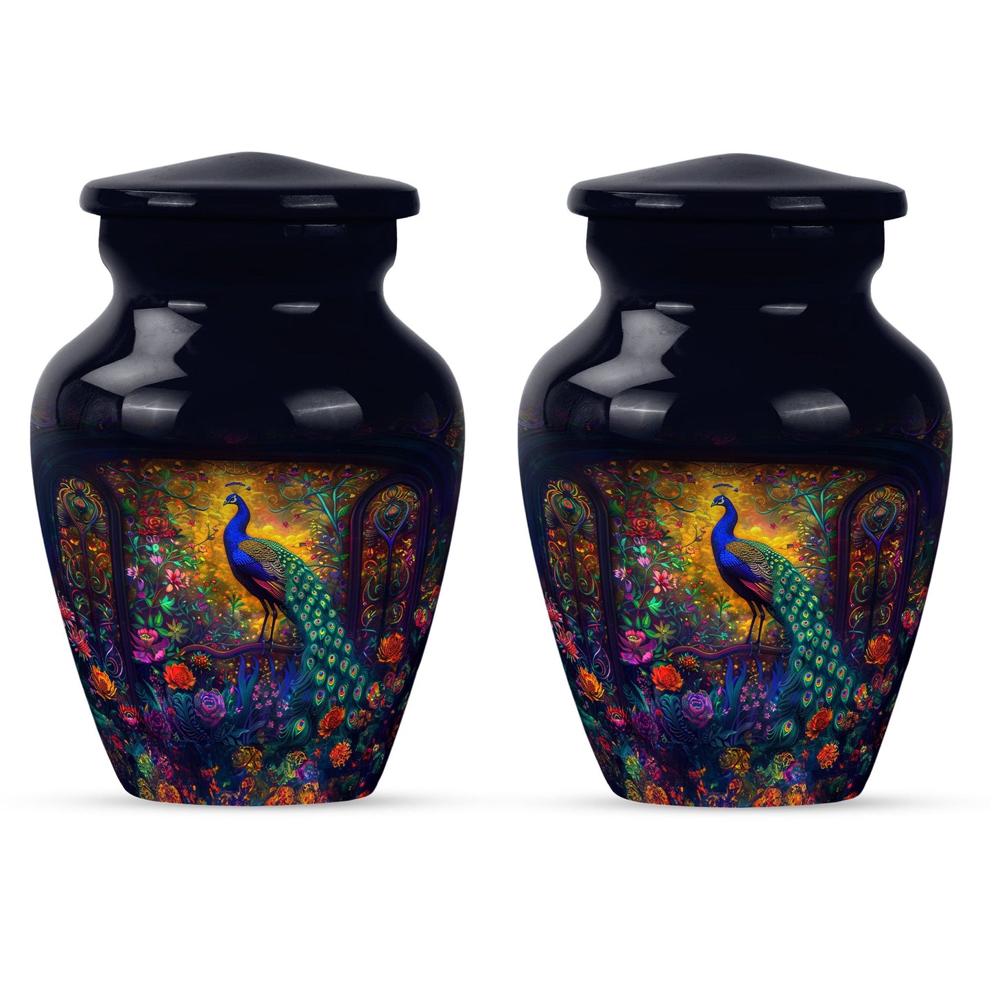 Peacock Theme 3 Inch Keepsake Pack of 2