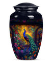 Peacock Theme Large Urn 10 Inch