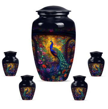 Large Urn With 4 Keepsake Urn