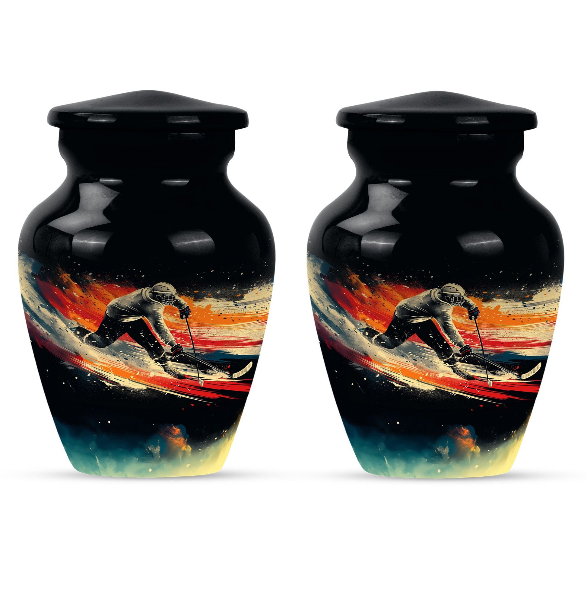 Ice Hockey Theme 3 Inch Keepsake Pack of 2