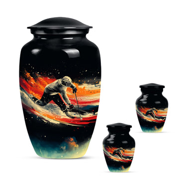 Large Urn With 2 Keepsake Urn