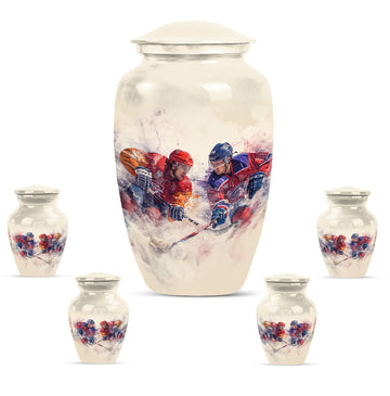 Large Urn With 4 Keepsake Urn