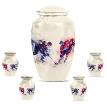 Large Urn With 4 Keepsake Urn