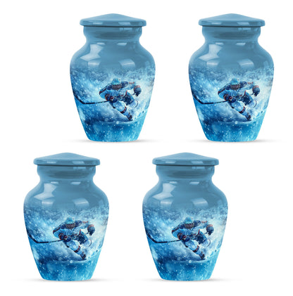 Ice Hockey Theme 3 Inch Keepsake Pack of 4