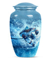 Ice Hockey Theme Large Urn 10 Inch