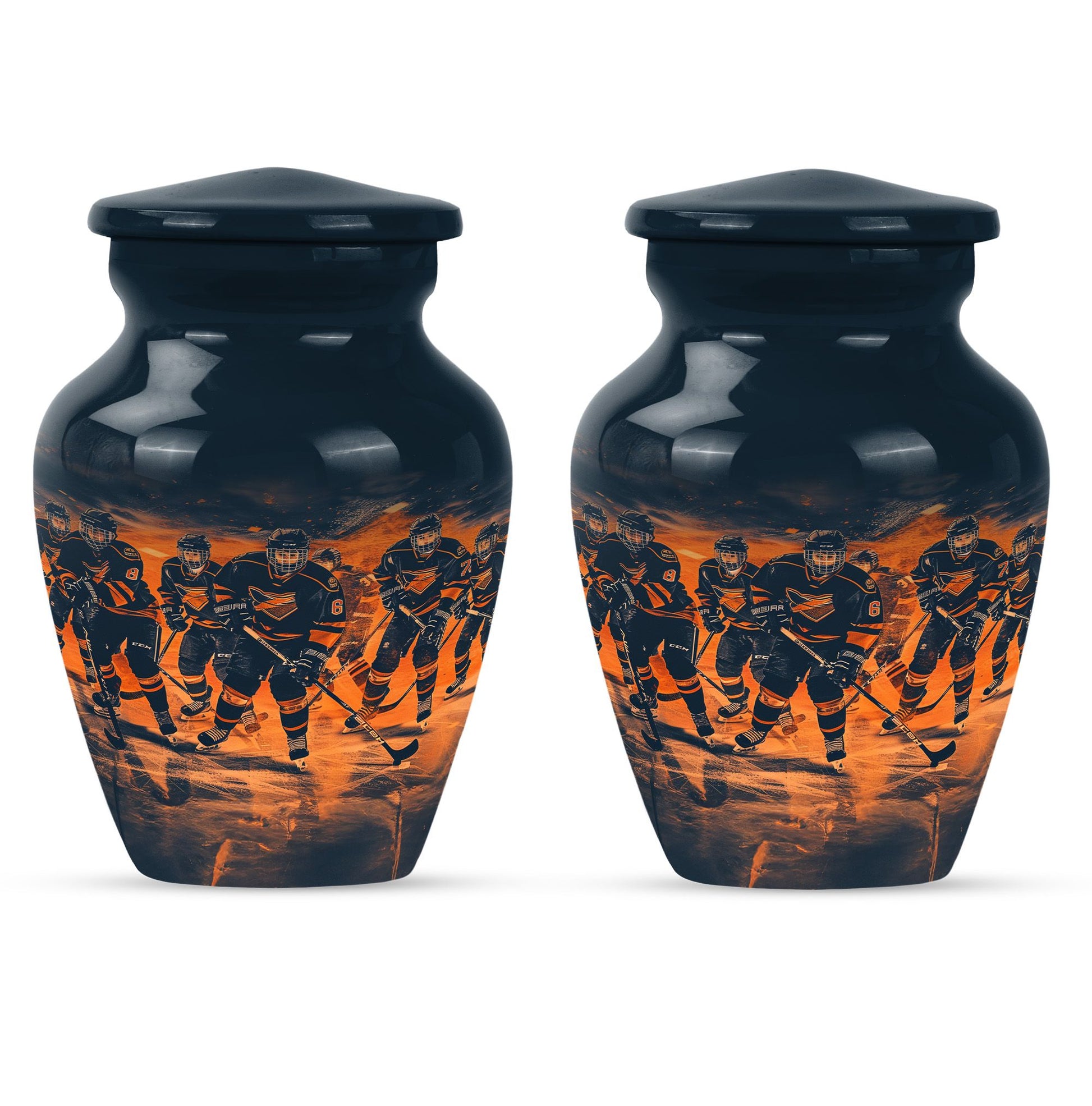 Ice Hockey Theme 3 Inch Keepsake Pack of 2