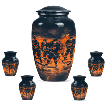 Large Urn With 4 Keepsake Urn