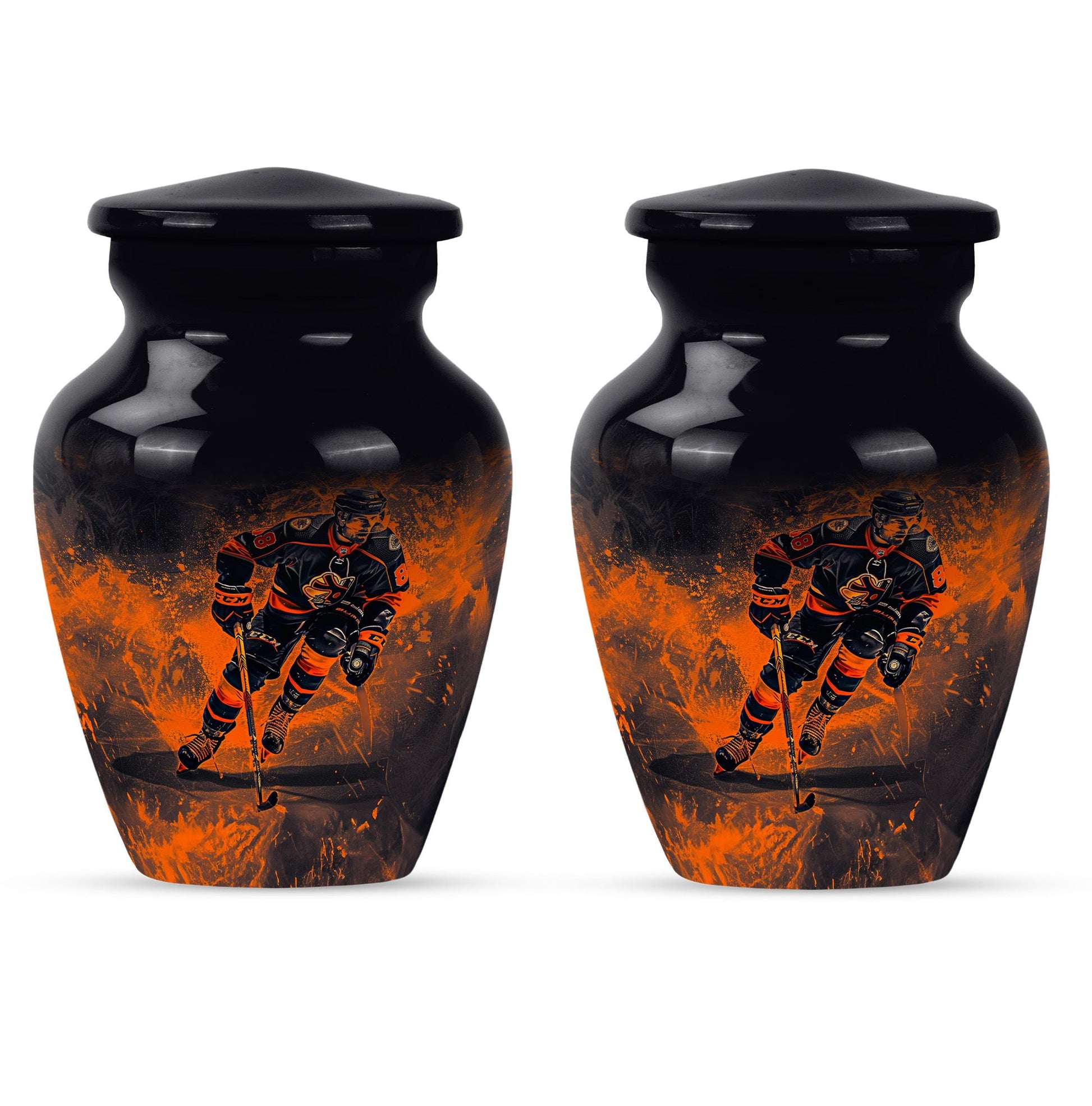 Ice Hockey Theme 3 Inch Keepsake Pack of 2