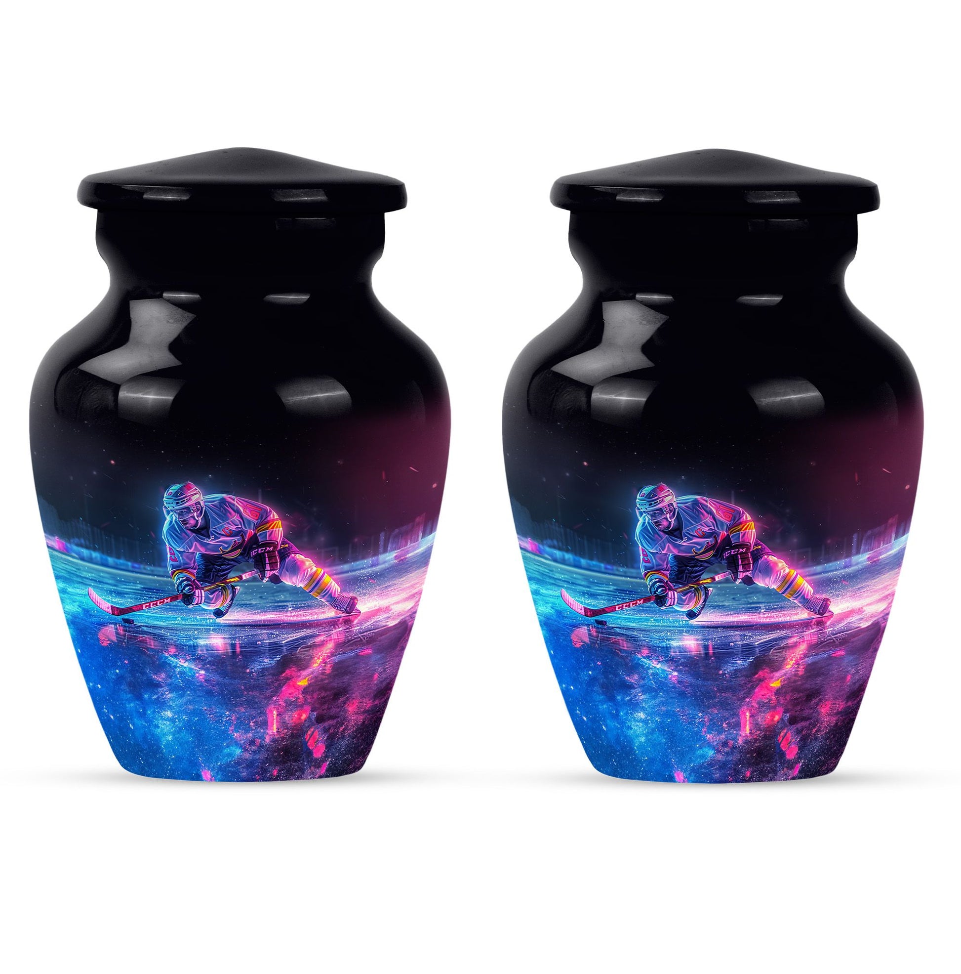 Ice Hockey Theme 3 Inch Keepsake Pack of 2