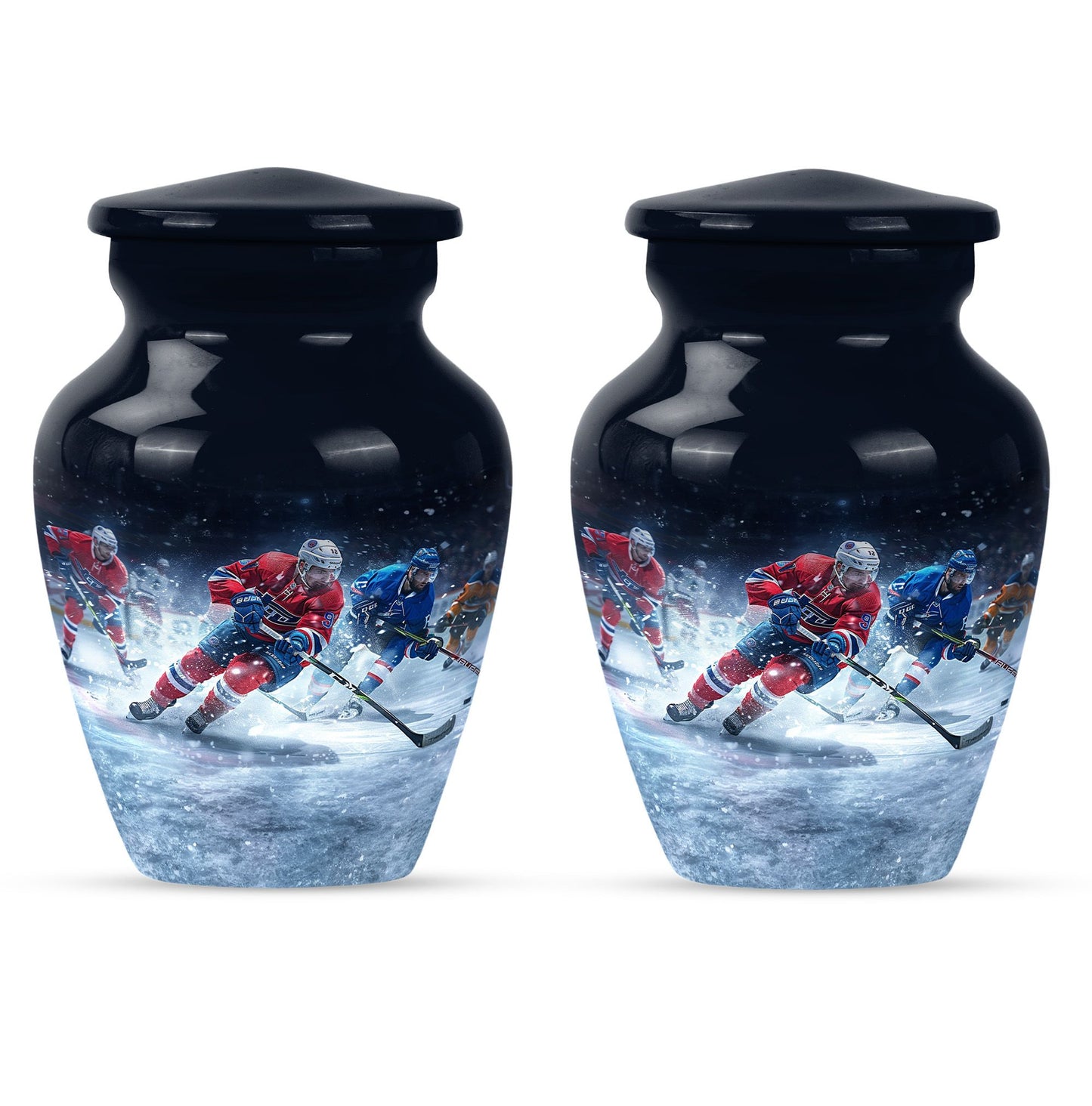 Ice Hockey Theme 3 Inch Keepsake Pack of 2