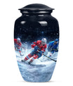 Ice Hockey Theme Large Urn 10 Inch