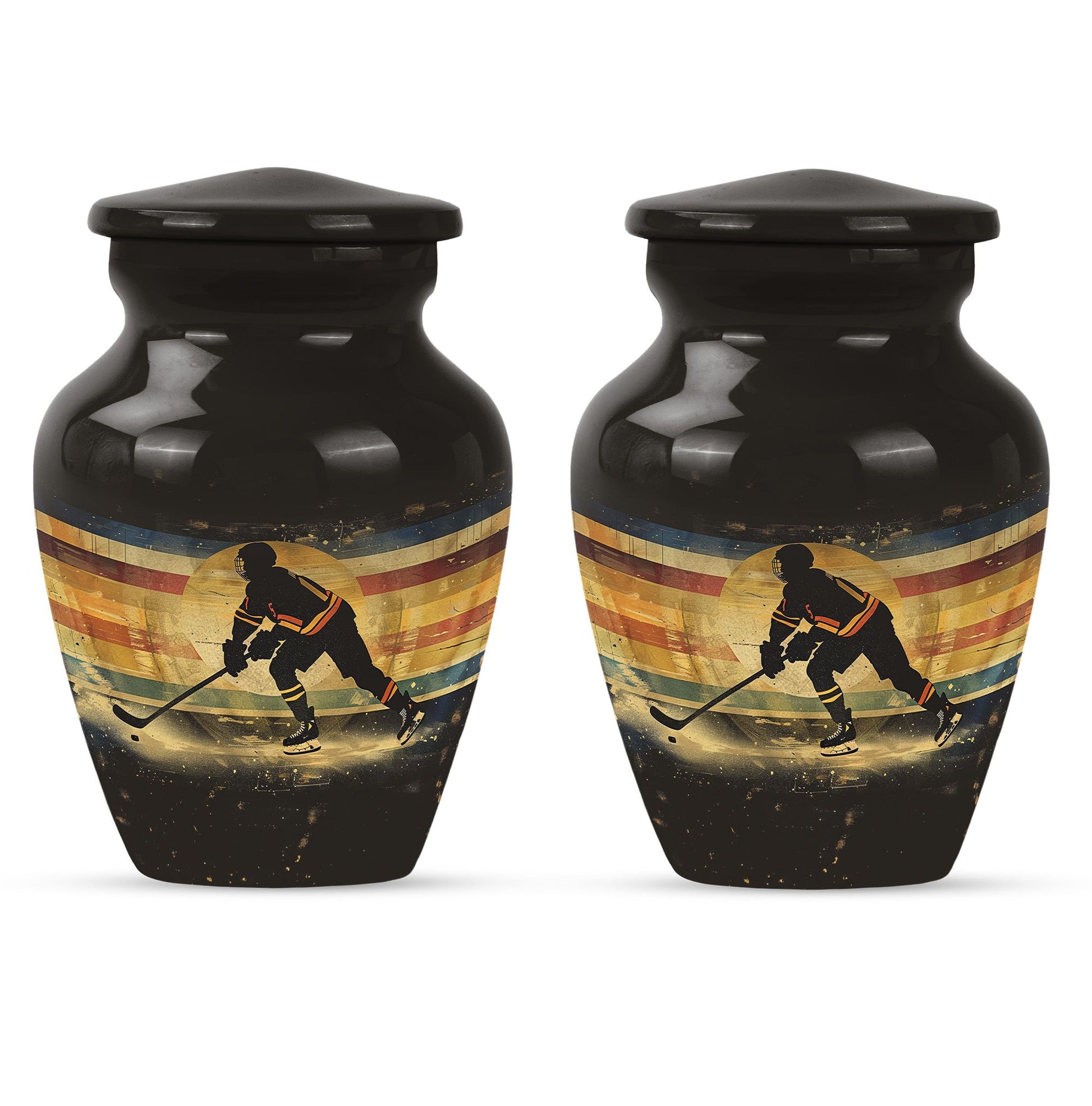 Ice Hockey Theme 3 Inch Keepsake Pack of 2