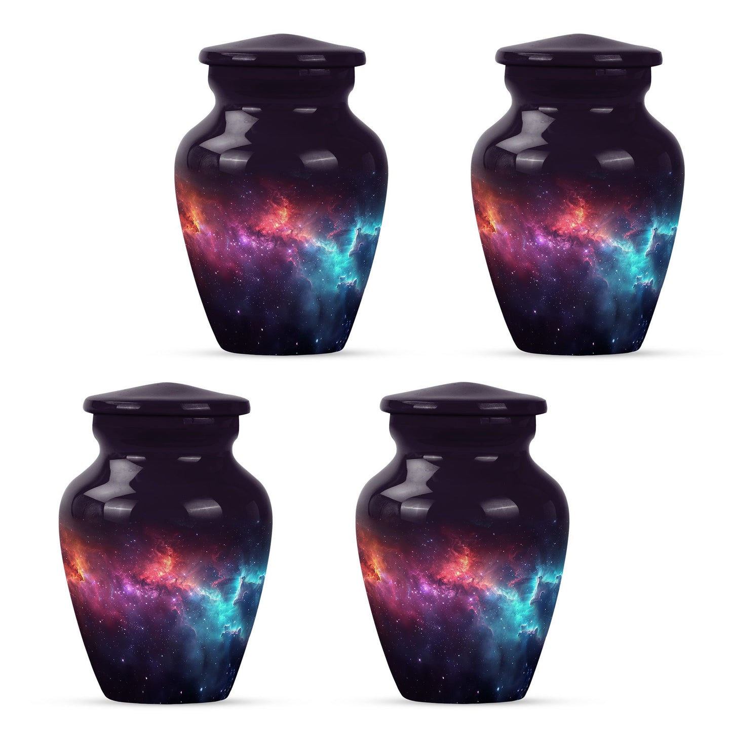 Nebula Galaxy Theme 3 Inch Keepsake Pack of 4