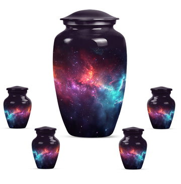Large Urn With 4 Keepsake Urn
