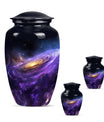 Nebula Galaxy Theme Large Urn With 2 Keepsake Urn