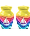 Sail Boat Theme 3 Inch Keepsake Pack of 2
