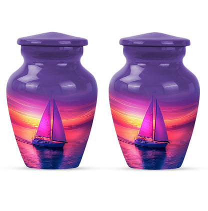 Sail Boat Theme 3 Inch Keepsake Pack of 2