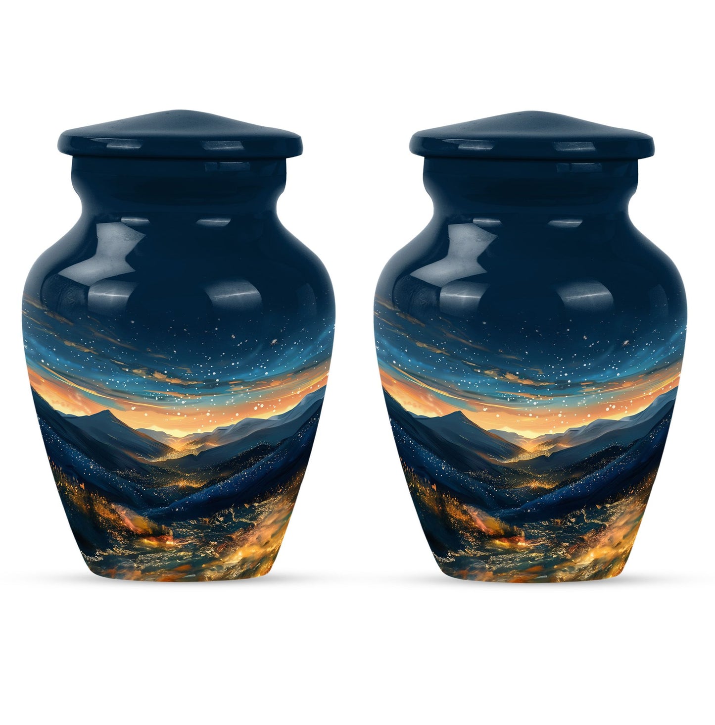 Starry Night Theme 3 Inch Keepsake Pack of 2